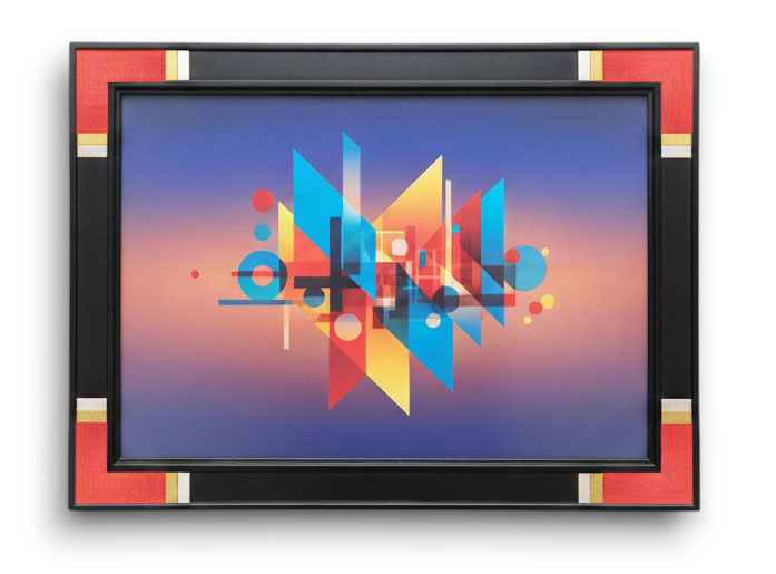 Noir double bagues or fin or blanc angle rouge