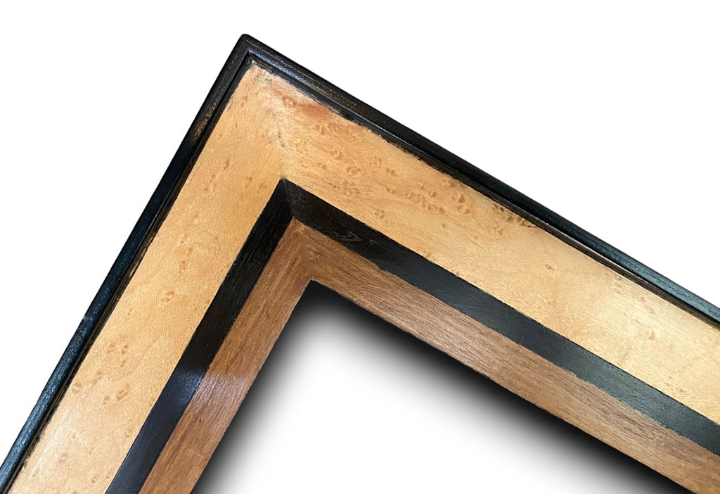 Placage érable moucheté ébène